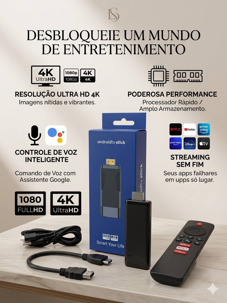 TV STICK ANDROID SMART 2GB / 16GB